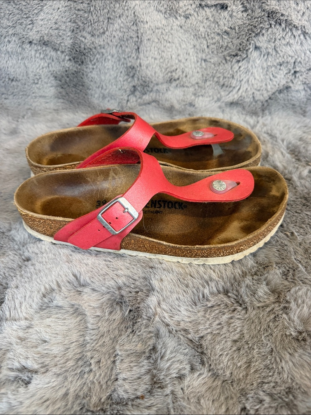 Birkenstock Red Thong Sandals - Picture 3 of 6